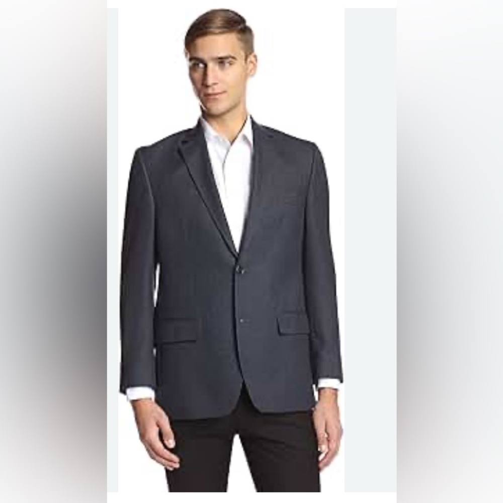 *Angelo Rossi Hand Tailored Two Button Suit Jacket | NWT